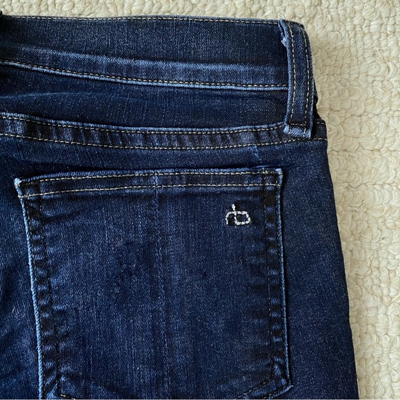 RAG & BONE sz 25 Dark Blue Skinny Capri Jeans - Picture 11 of 15